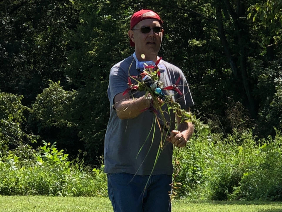 Brian W retrieves downed quad