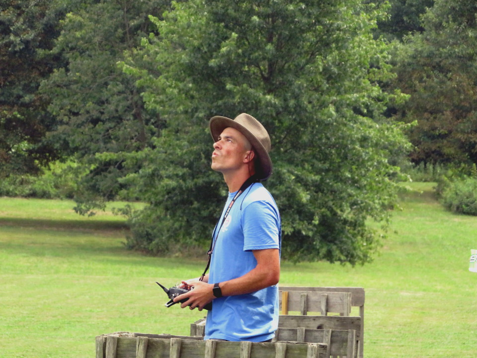 Greg getting ready to fly