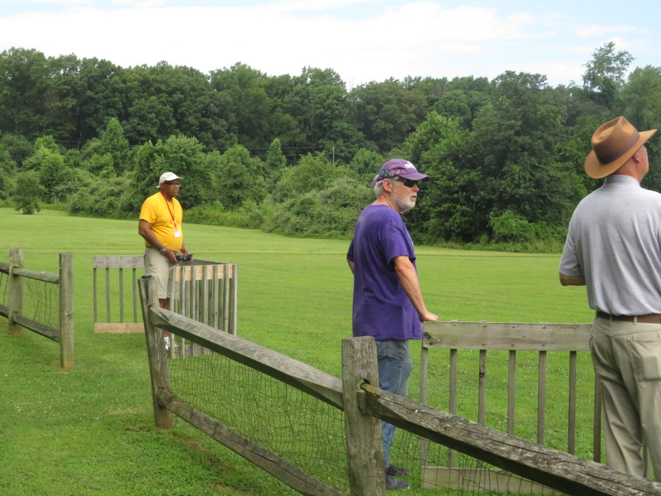 Pilots at the flight stations