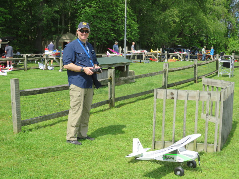 Jim Salmon maidens his plane