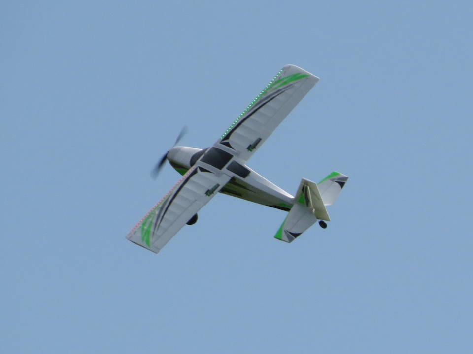 Jim's plane in flight