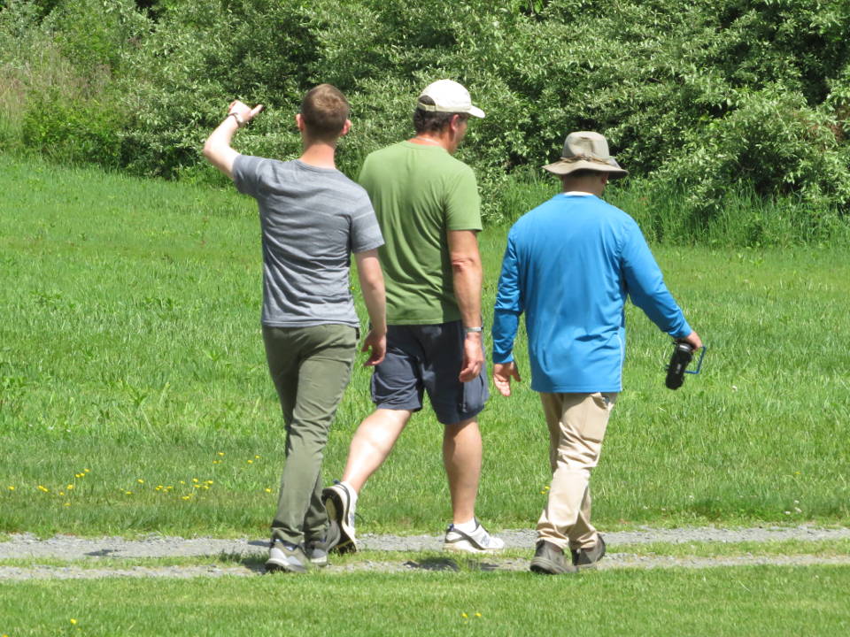 Walking to retrieve crash