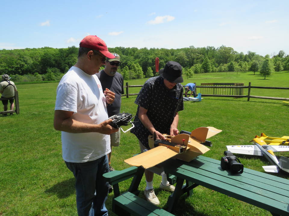 Brian works on the sea wing