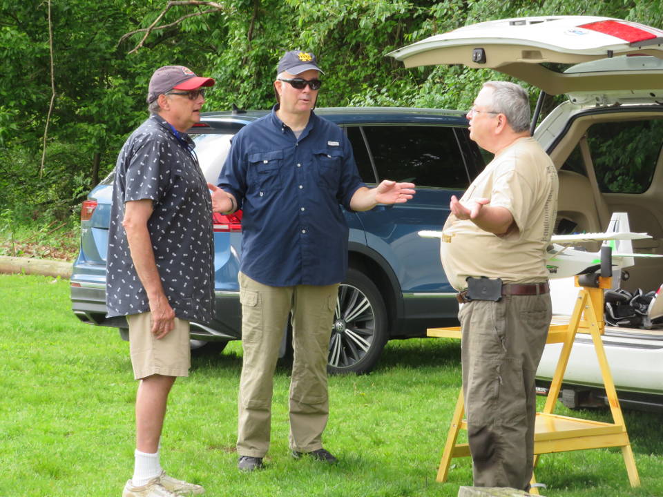 Club members talking