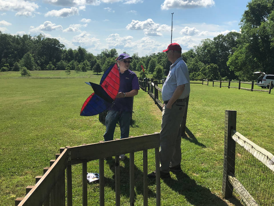 Brian Allen prepares for hand launch
