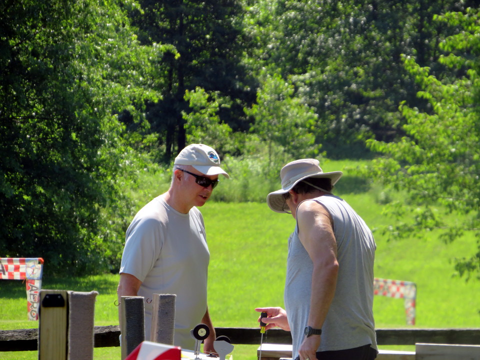 Jeff working on a plane
