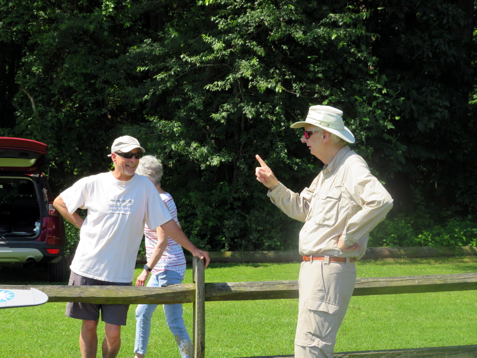 Club members talking