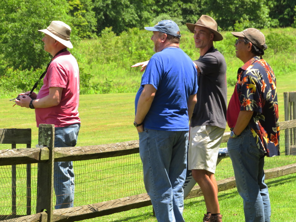 Low pass with a flying wing